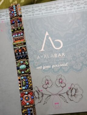 Ayala Bar Multicolor Mosaic Tile Bracelet - Vibrant Beadwork